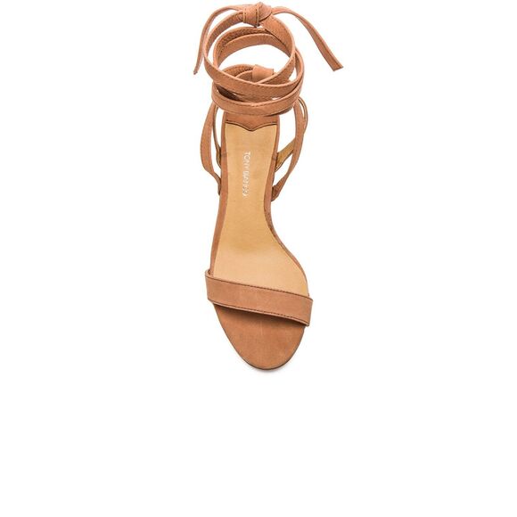 Tony Bianco Fortune Heel Block Tie Up Sandal in Caramel Phoenix Women's 6 - Picture 3 of 15